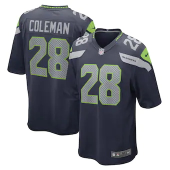 mens nike justin coleman college navy seattle seahawks game